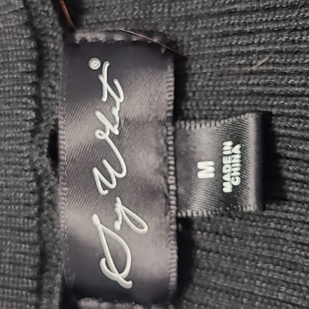 Sexy Knit Dress Size Medium Black Ribbed Bodycon Stretch Date Night      Fall - Picture 5 of 7